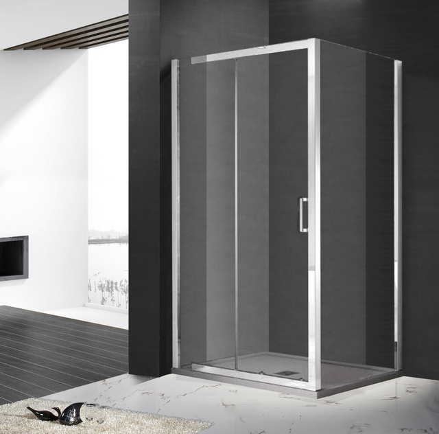 China Frameless Glass Sliding Shower Enclosures manufacturers ...