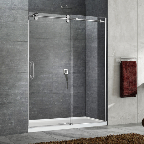 Hotel Custom Clear Glass Sliding Barn Shower Doors (HX420) - Buy Hotel ...